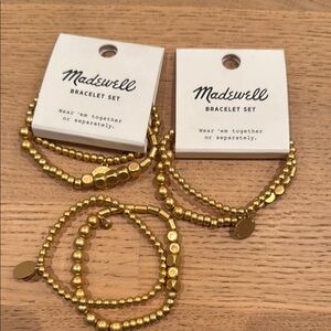 Madewell Gold Bracelet Set